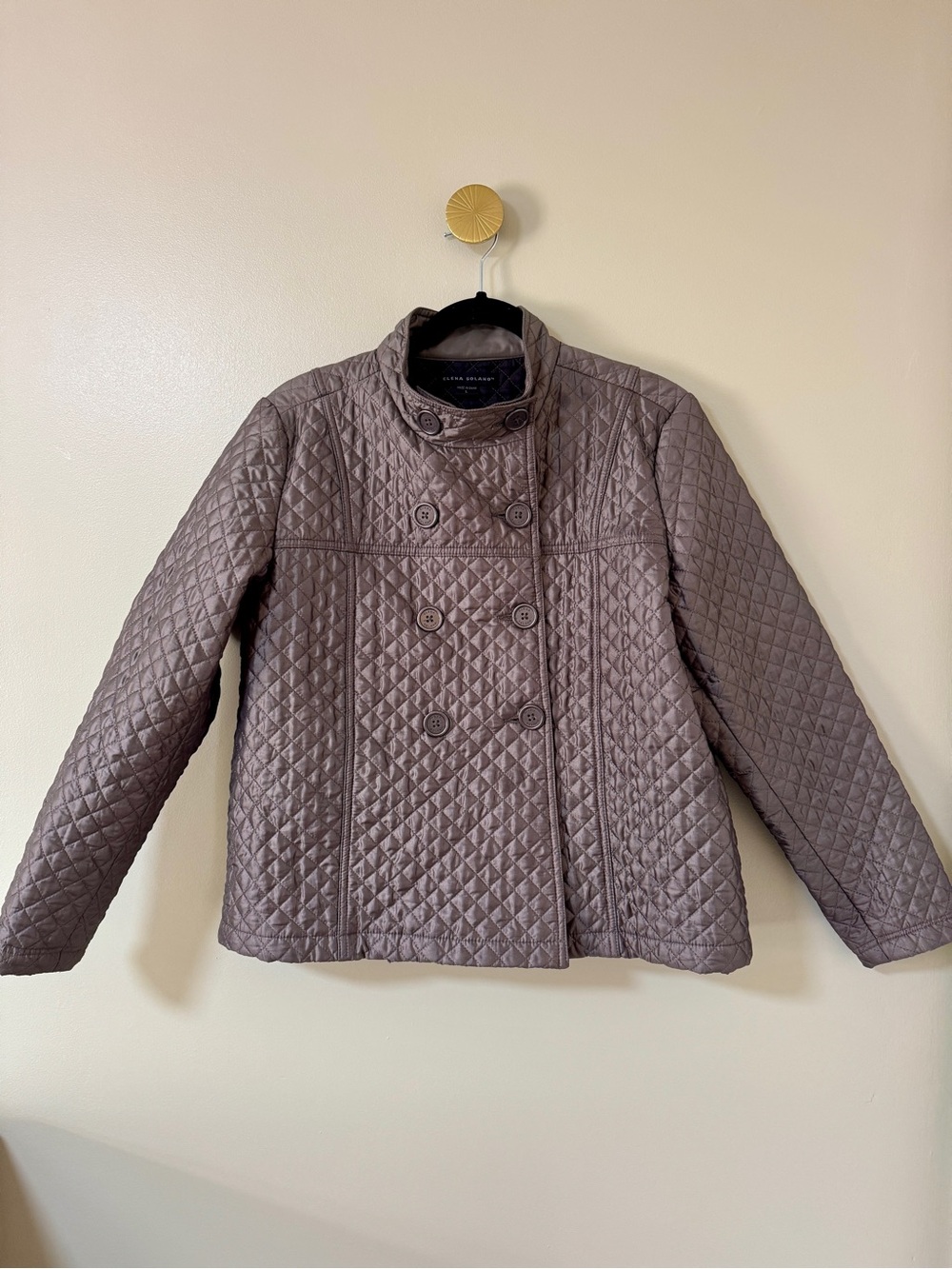 Elena Solano Double-Breasted Women's Jacket - Army Green